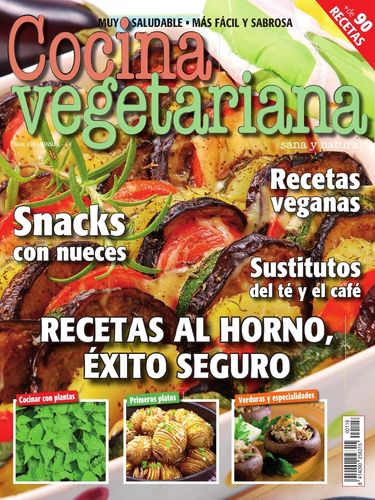 Suscripción anual (6 ejemplares) Cocina Vegetariana para España